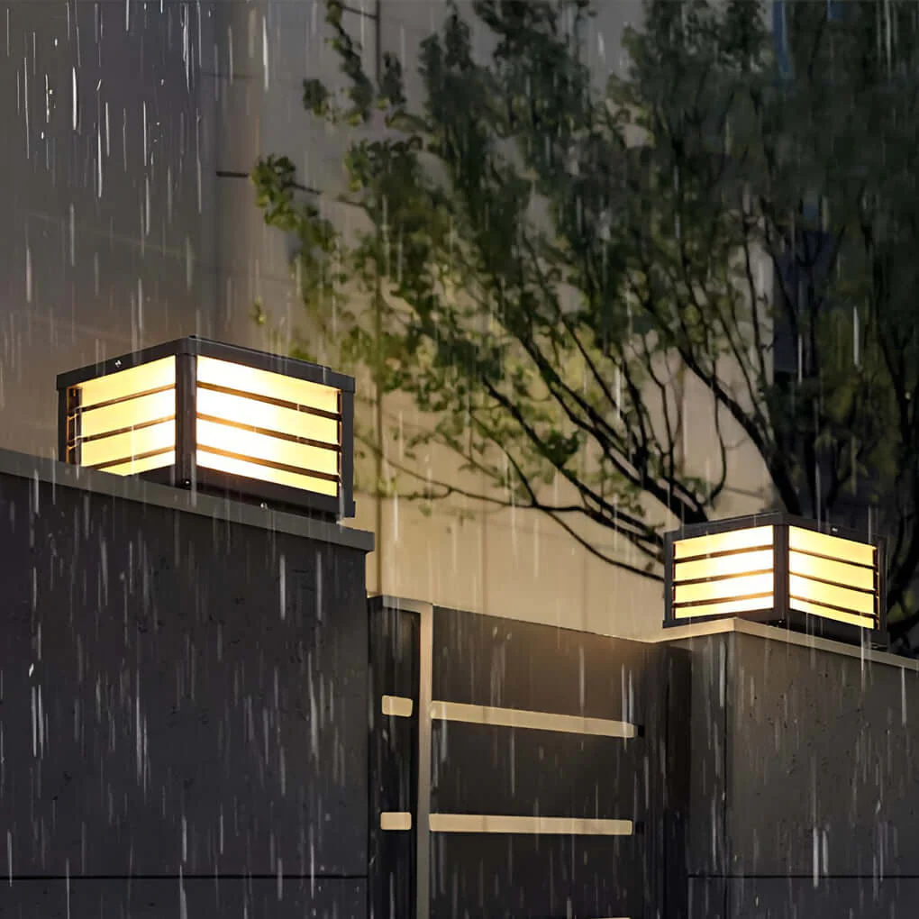 Dal Modern LED Pretty Outdoor Fence Cap Post Light - Image 5