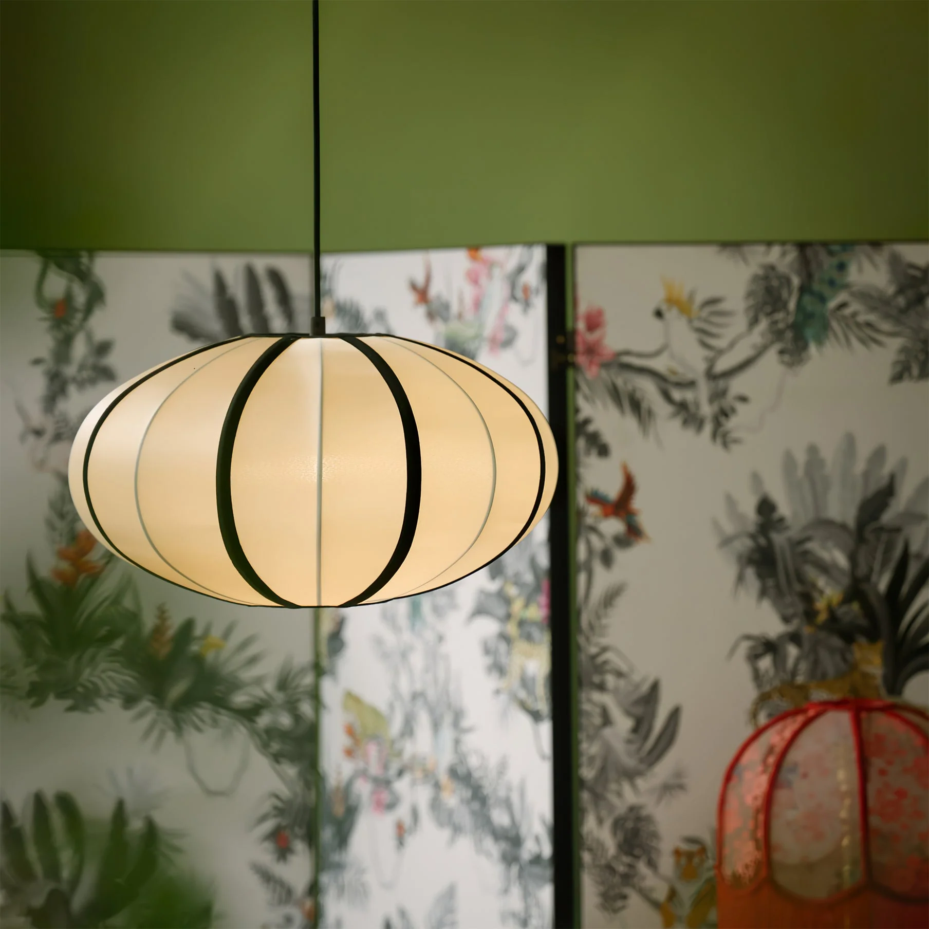 Daphne Modern Fabric Pendant Lamp - Image 16