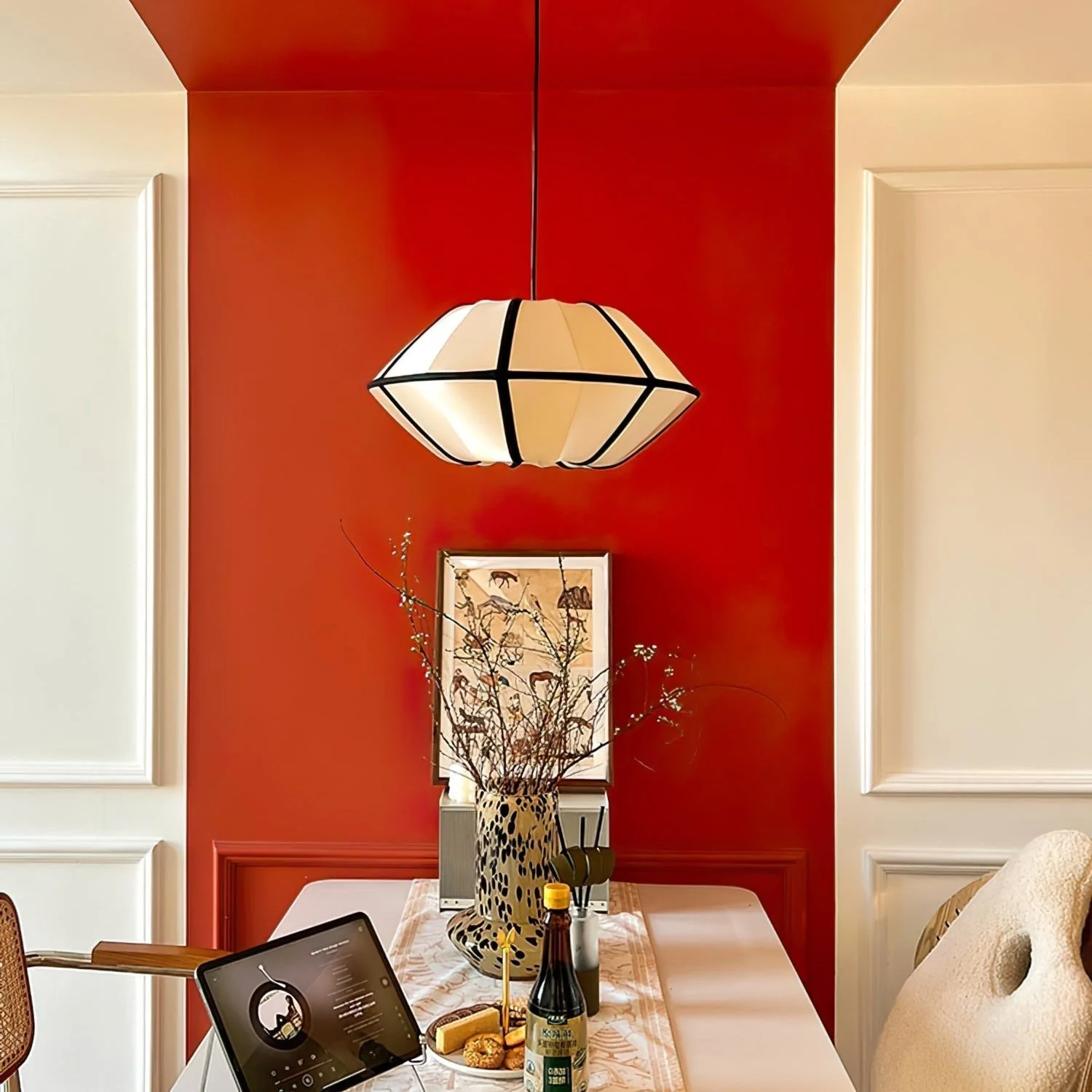 Daphne Modern Fabric Pendant Lamp - Image 3