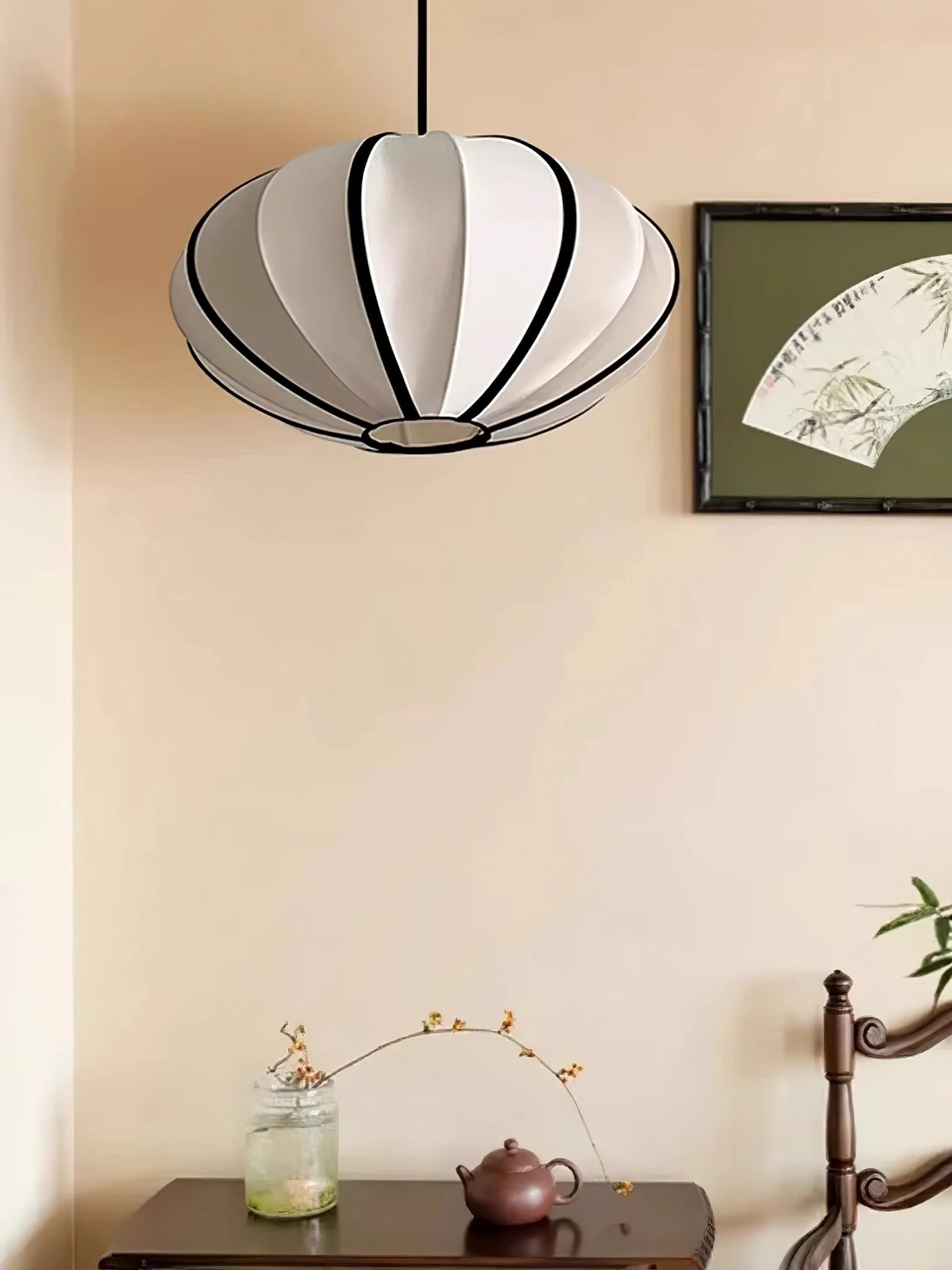 Daphne Modern Fabric Pendant Lamp - Image 32