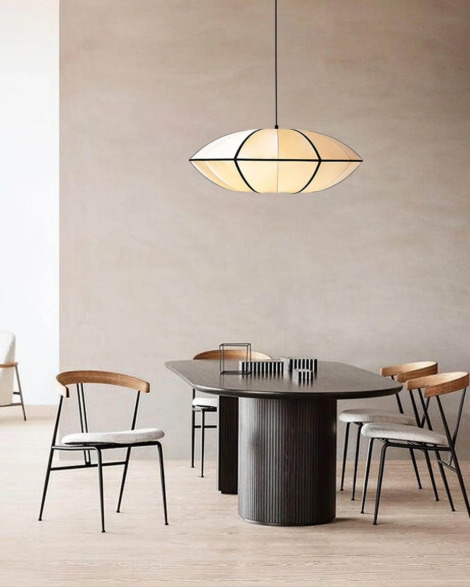 Daphne Modern Fabric Pendant Lamp - Image 7