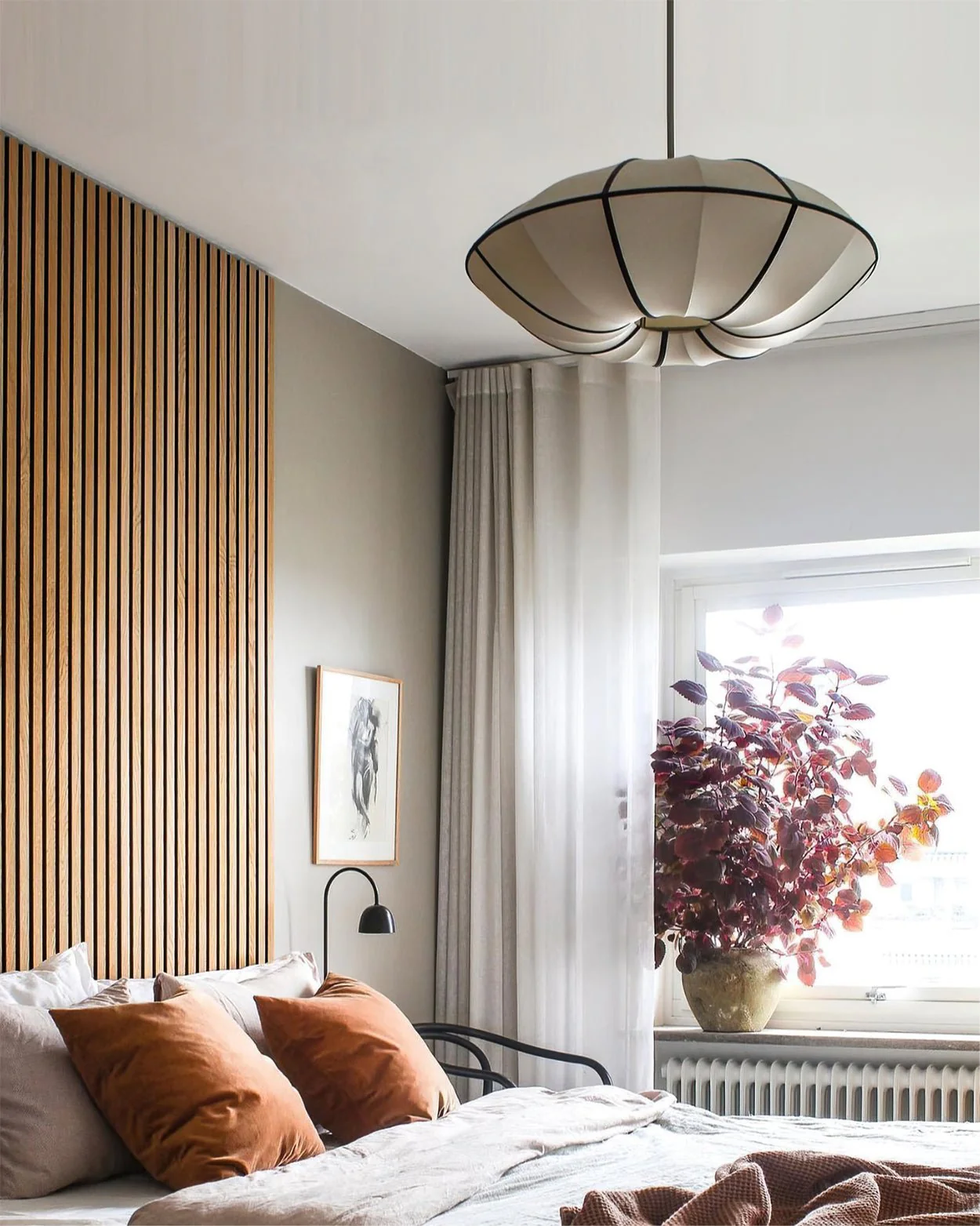 Daphne Modern Fabric Pendant Lamp - Image 8