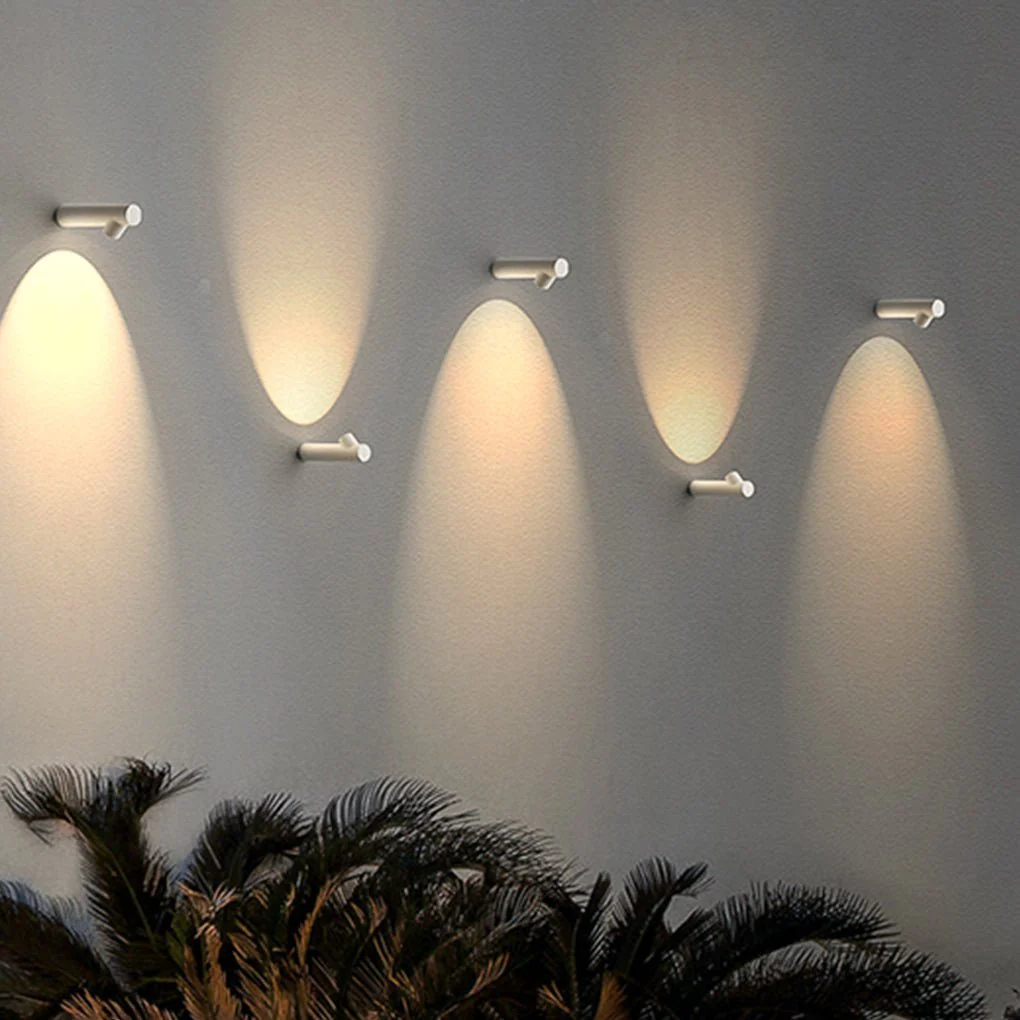 Darel Round Tube LED Modern Outdoor Wall Lights - Image 5