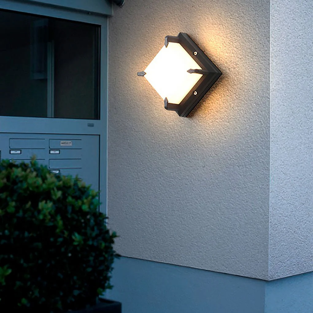Dark Modern Minimalist Patio Outdoor Wall Light