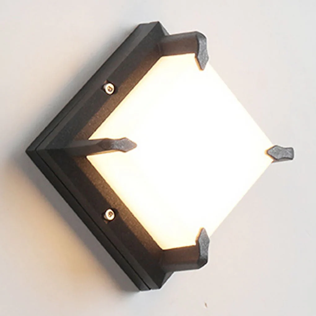 Dark Modern Minimalist Patio Outdoor Wall Light - Image 10