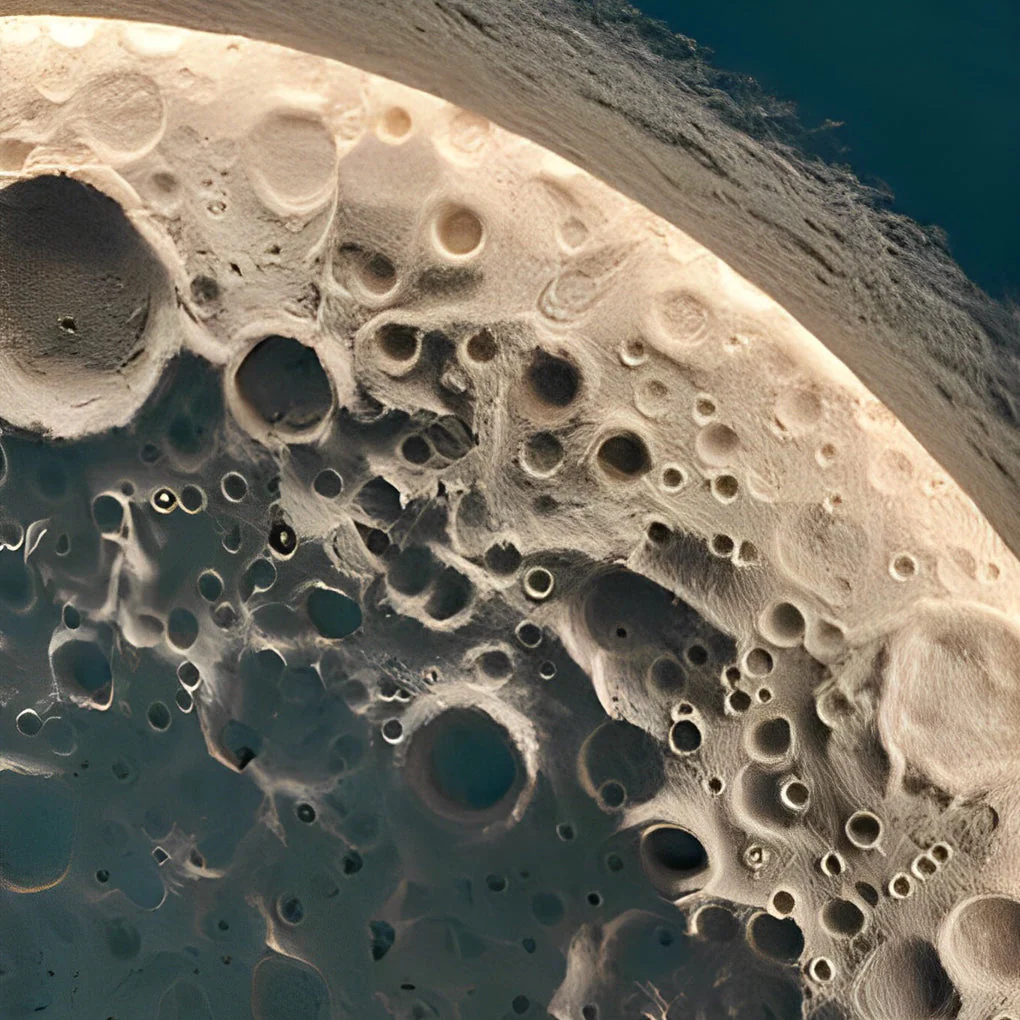 Darlne Moon Craters Design LED Concrete Outdoor Wall Lamp - Image 2