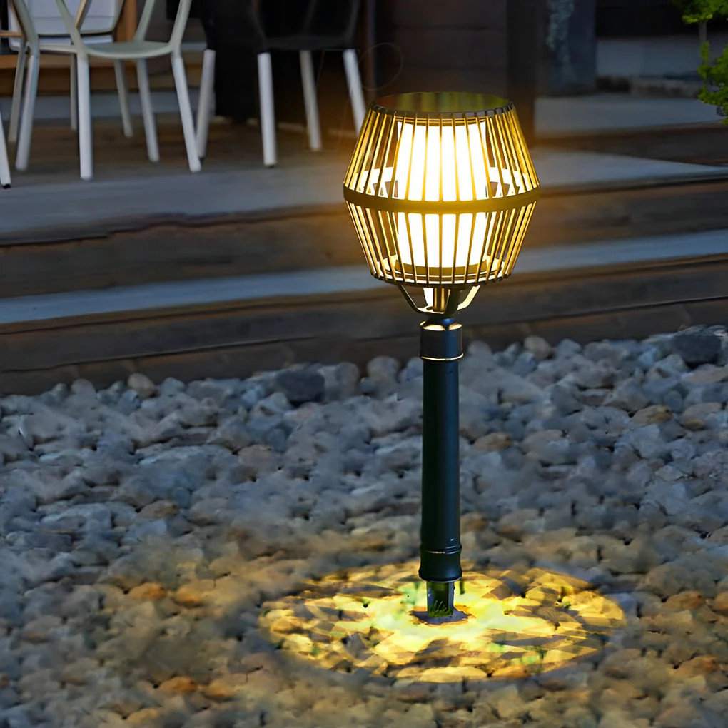 Deirdre Modern Solar Caged Outdoor Lanterns