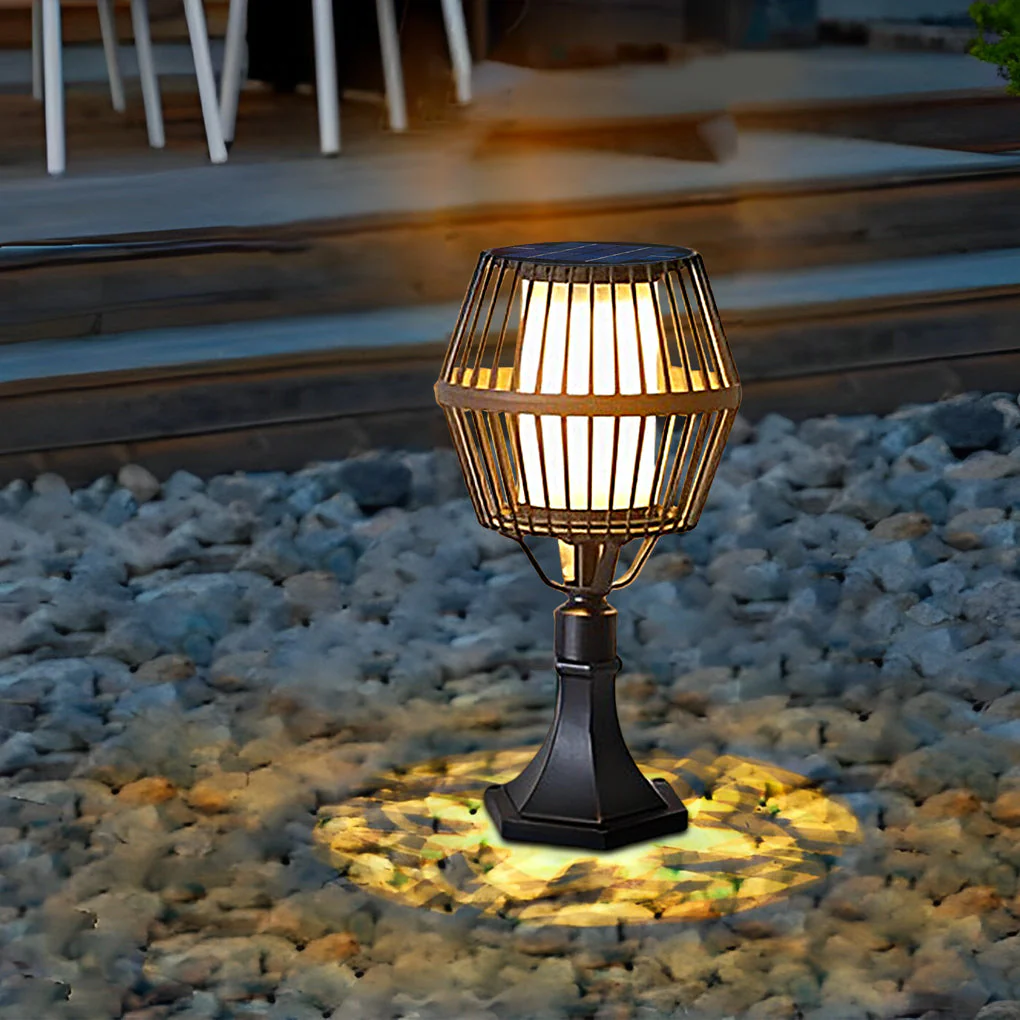 Deirdre Modern Solar Caged Outdoor Lanterns - Image 10