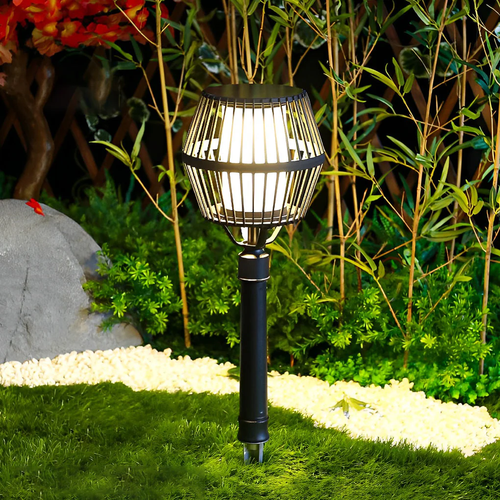 Deirdre Modern Solar Caged Outdoor Lanterns - Image 13