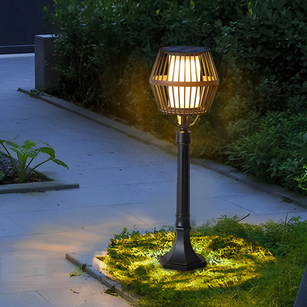 Deirdre Modern Solar Caged Outdoor Lanterns - Image 14