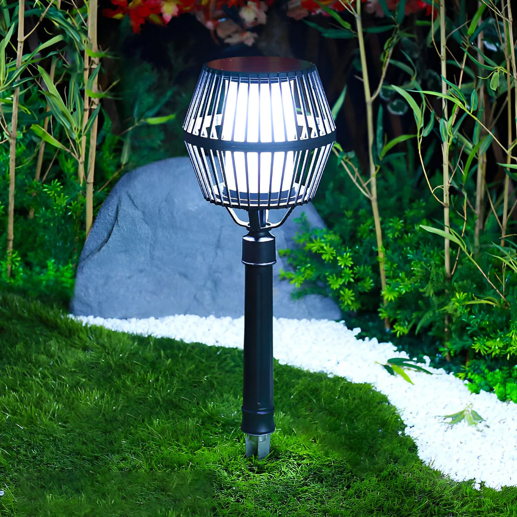 Deirdre Modern Solar Caged Outdoor Lanterns - Image 15
