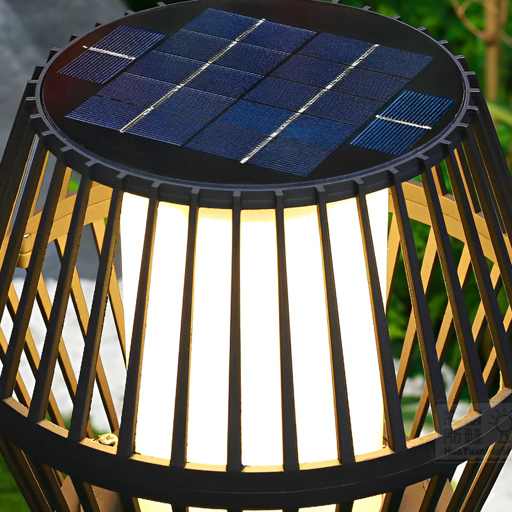 Deirdre Modern Solar Caged Outdoor Lanterns - Image 16
