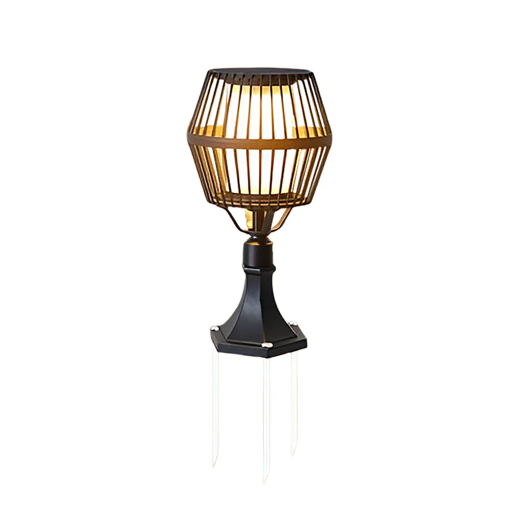 Deirdre Modern Solar Caged Outdoor Lanterns - Image 8