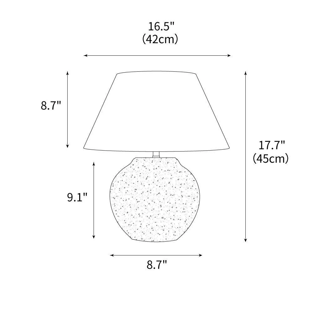 Desert Sand Natural Ceramics Table Light - Image 3