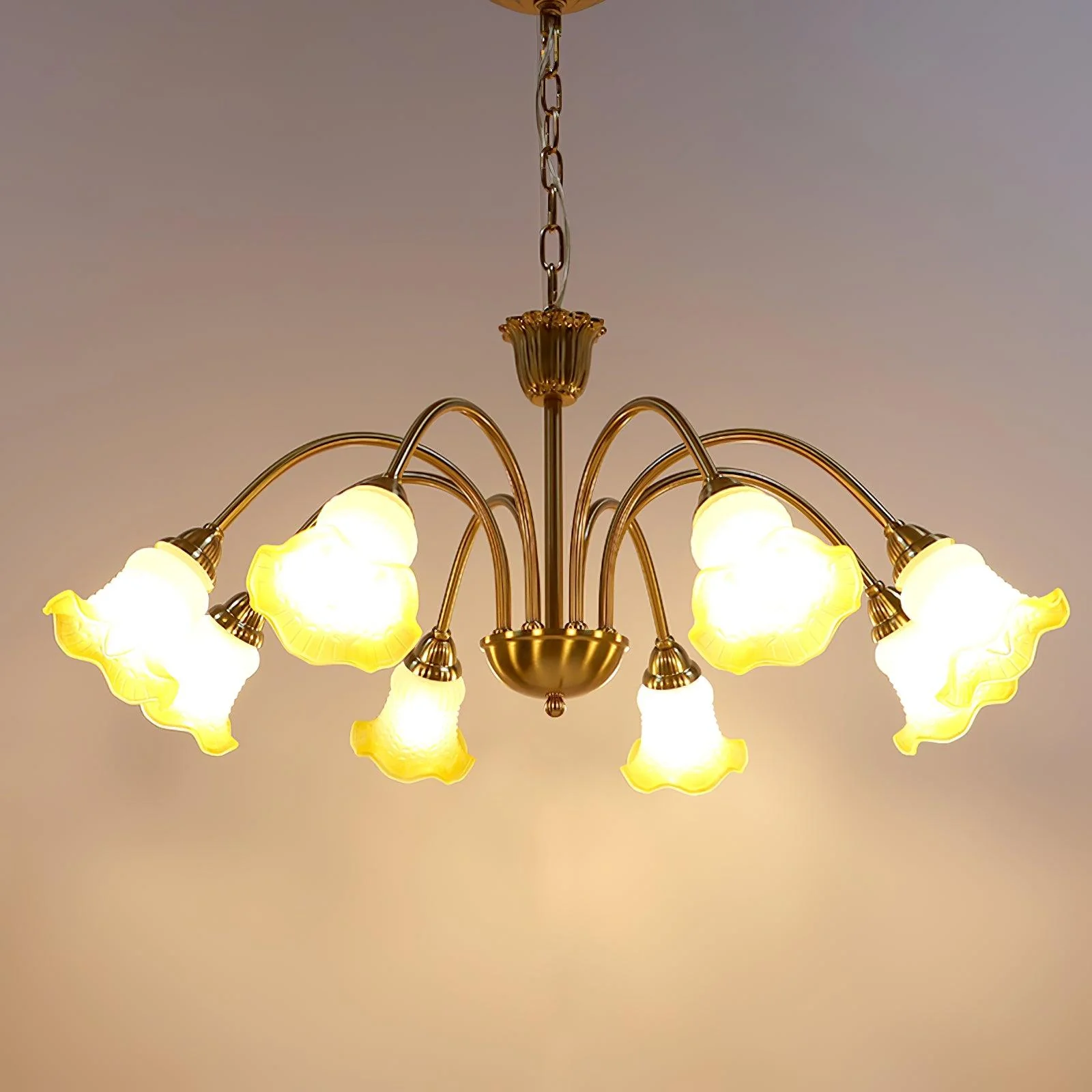 Diane Vintage Glass Chandelier - Image 12
