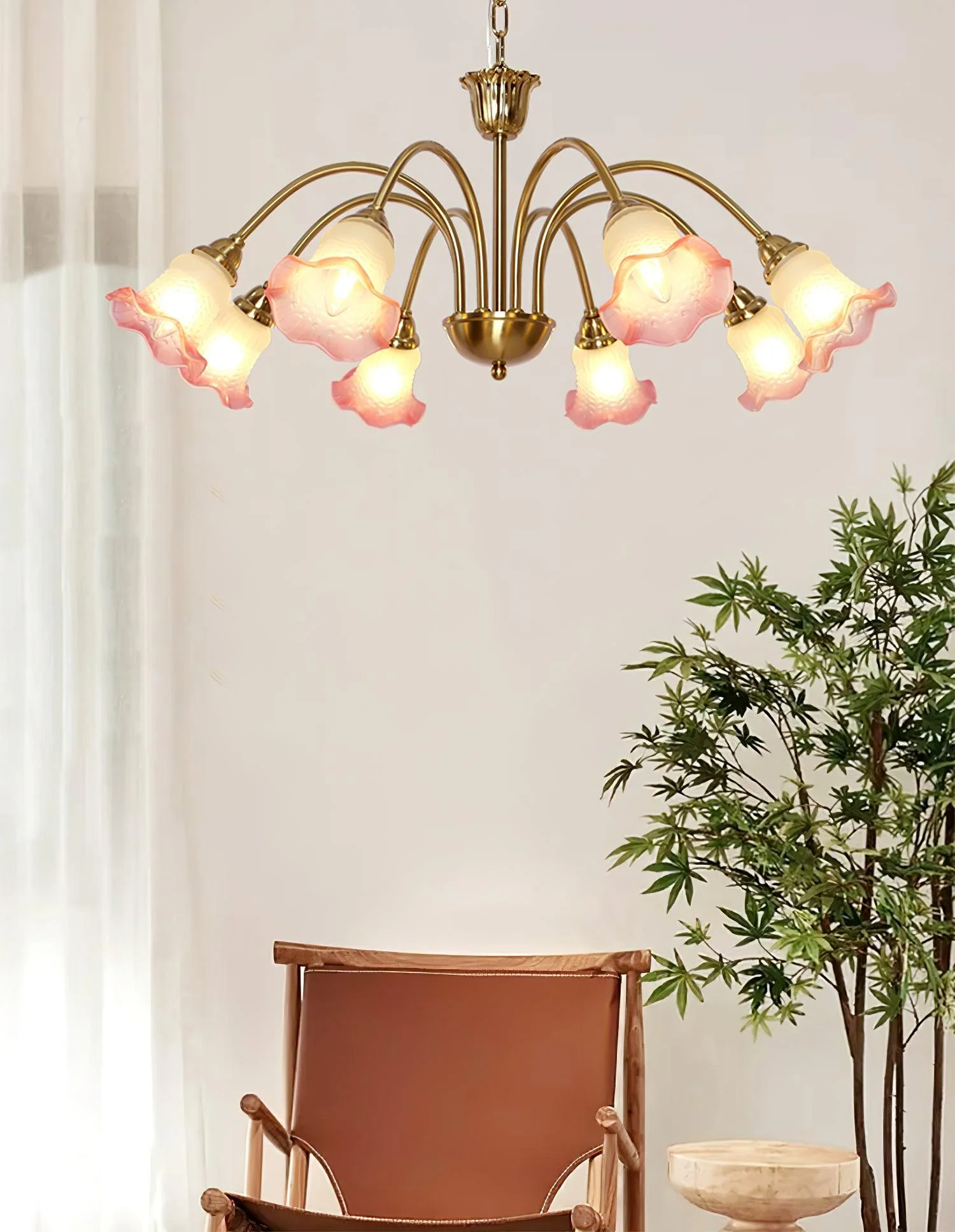 Diane Vintage Glass Chandelier - Image 13