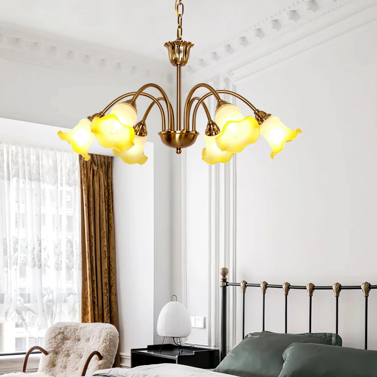 Diane Vintage Glass Chandelier - Image 14