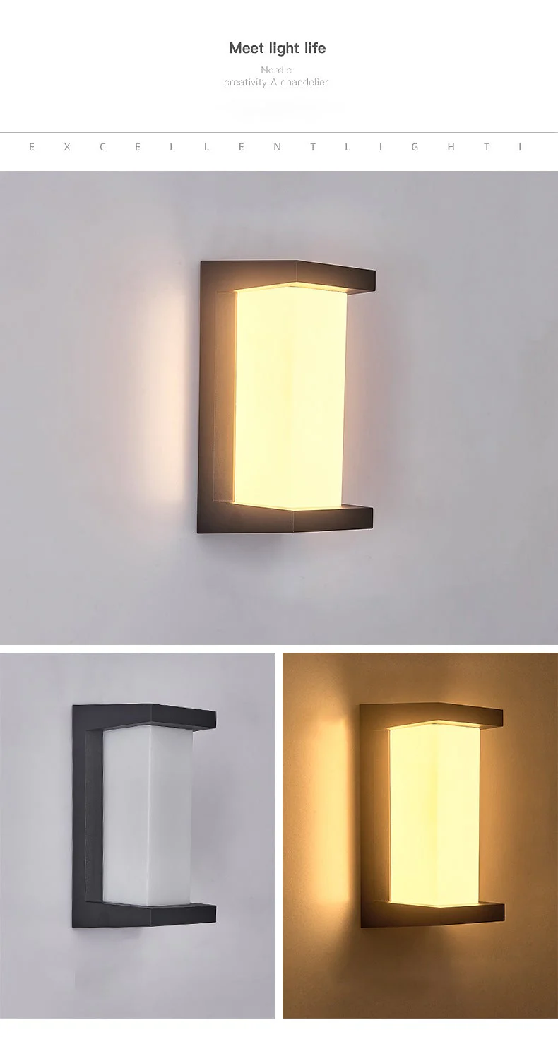 Dion Creative Geometric Modern Outdoor Wall Lights - Image 8