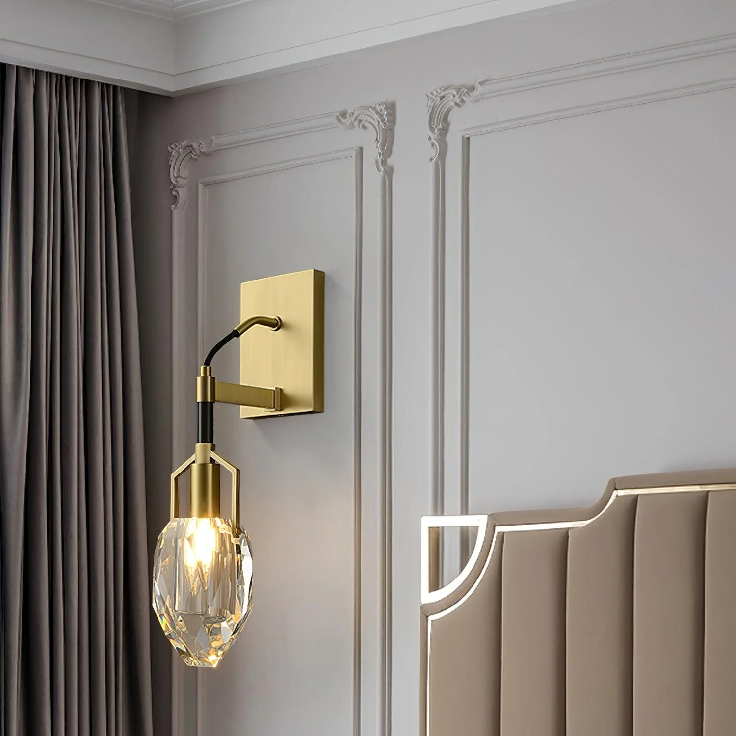 Dirk Premium Nordic Art Crystal Wall Lamp - Image 6