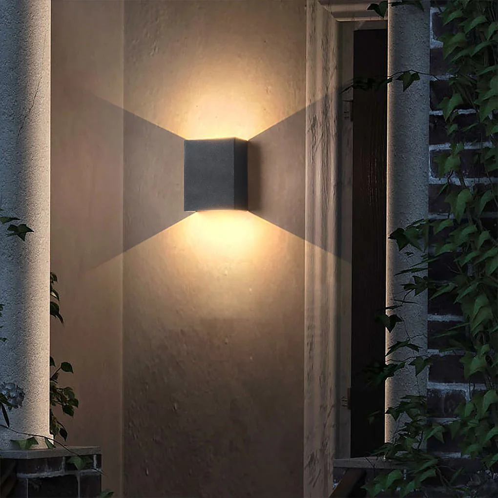 Dirk Square LED Modern Outdoor Wall Lights - Image 9
