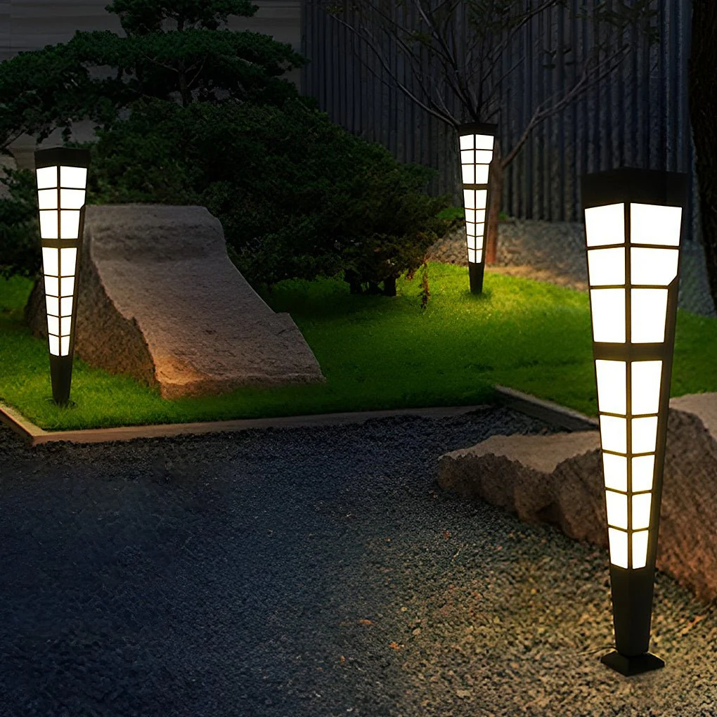 Dixon Modern Marble Steel Outdoor Post Light - Image 8