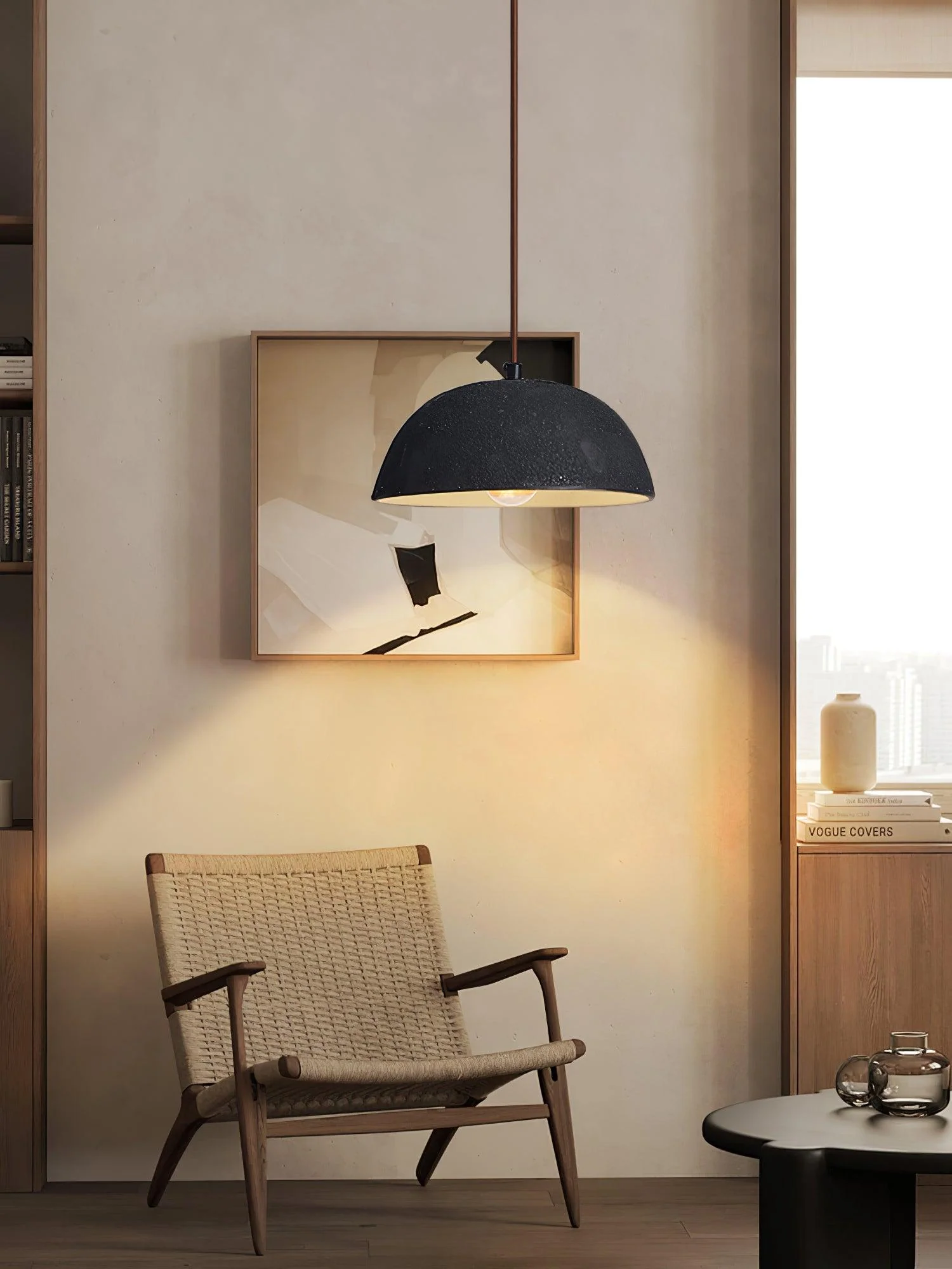 Dome Vintage Wood Pendant Lamp - Image 13