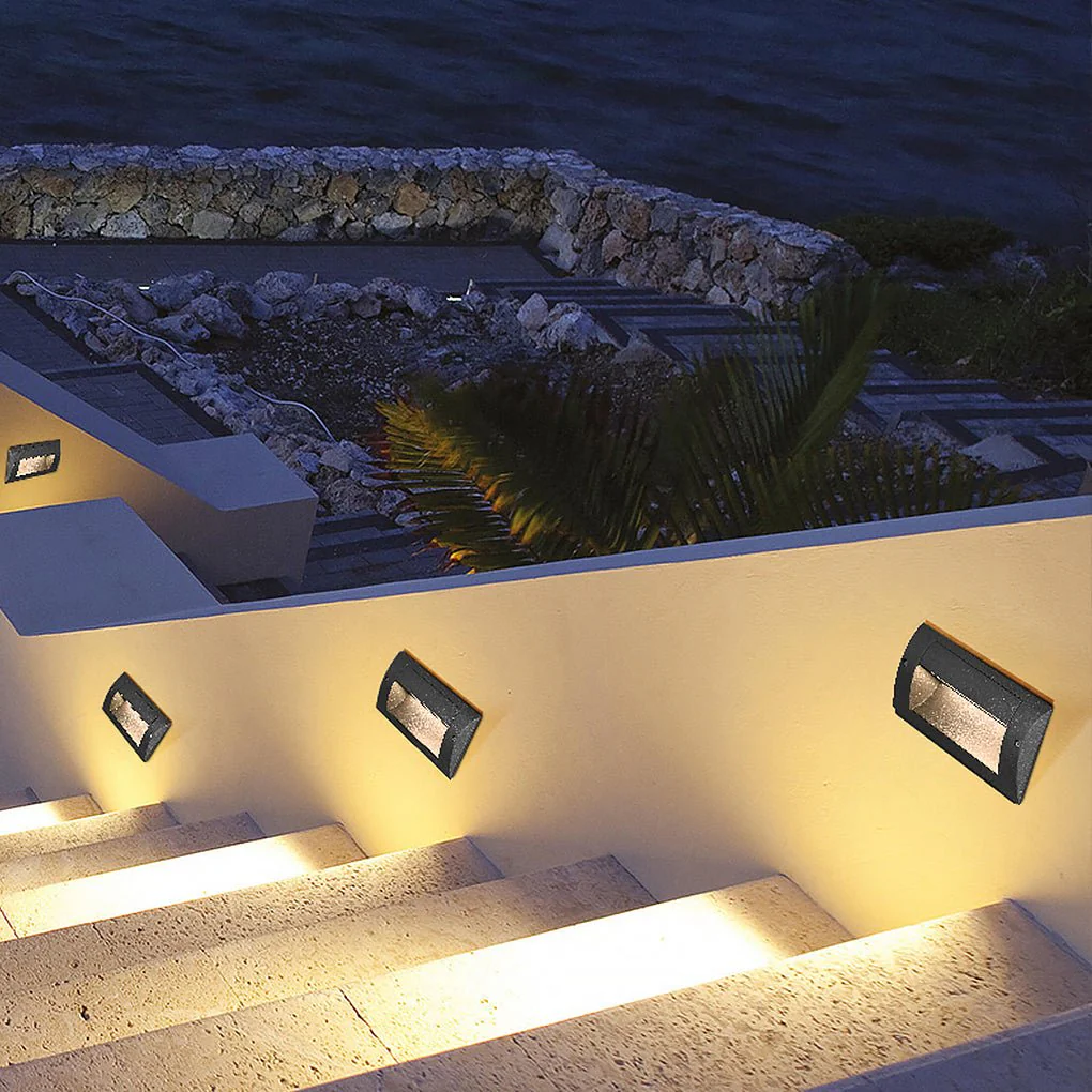 Domin Minimalist LED Outdoor Step Wall Lamp - Image 5