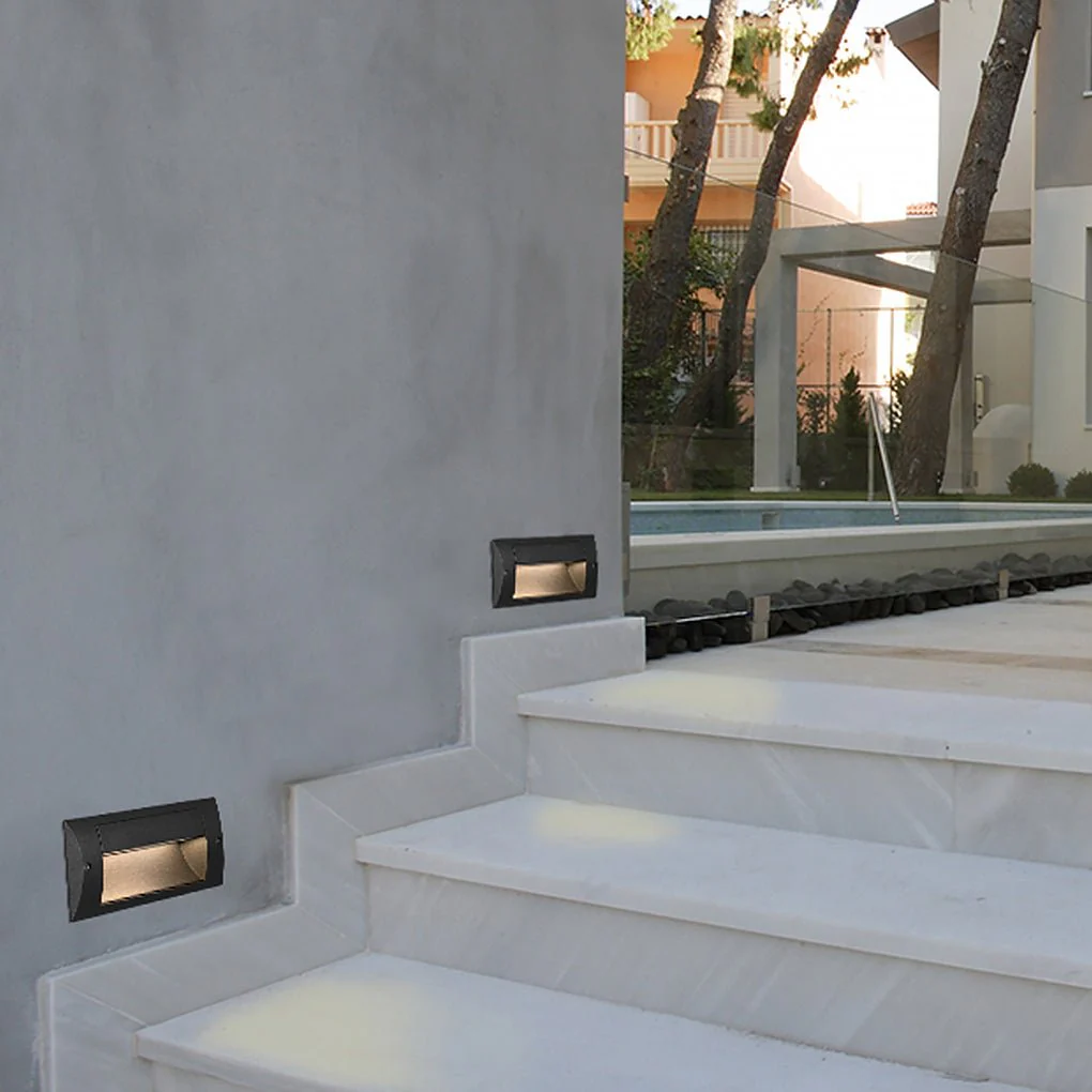 Domin Minimalist LED Outdoor Step Wall Lamp - Image 7
