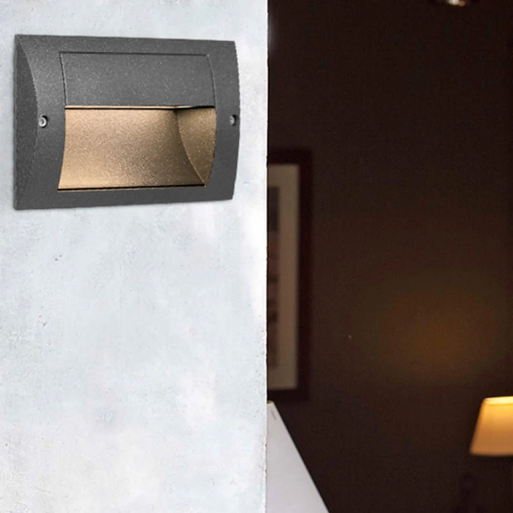 Domin Minimalist LED Outdoor Step Wall Lamp - Image 9