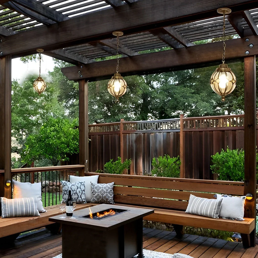 Dominic Ball American Glass Outdoor Chandelier Light - Image 12