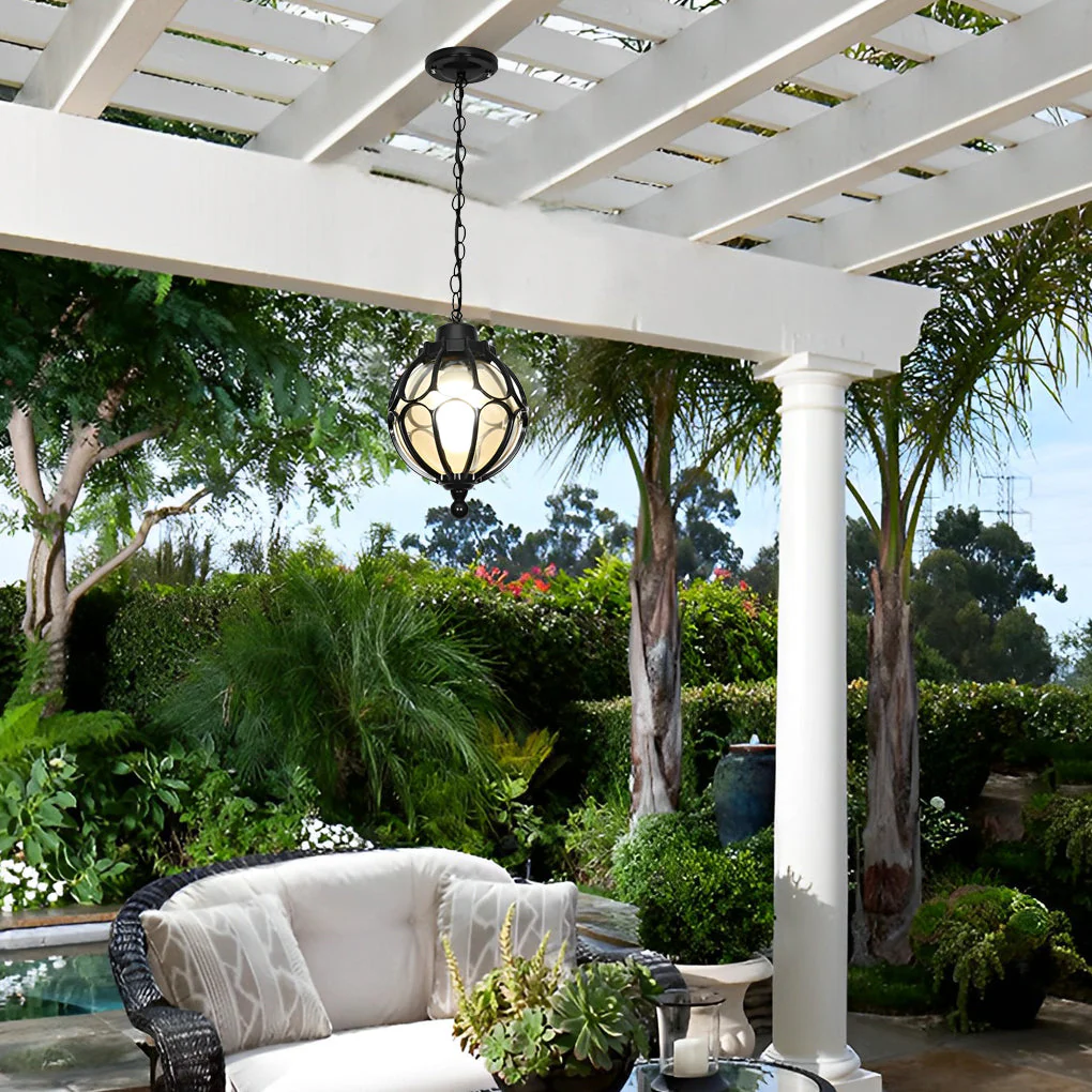 Dominic Ball American Glass Outdoor Chandelier Light - Image 7