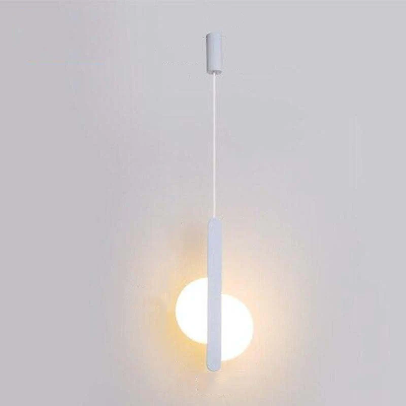 Doria Modern LED Pendant Light Black/White Metal Living Room - Image 23