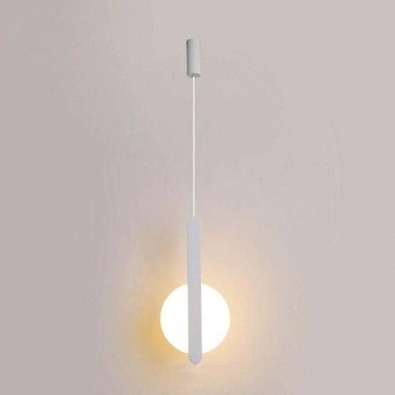 Doria Modern LED Pendant Light Black/White Metal Living Room - Image 24