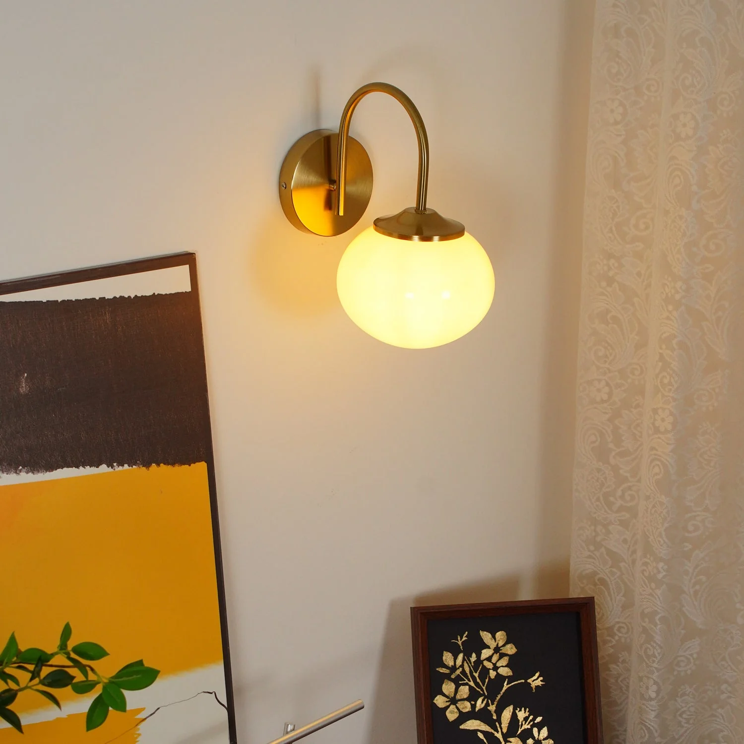 Doyle Premium Nordic Art Glass Wall Lamp - Image 5