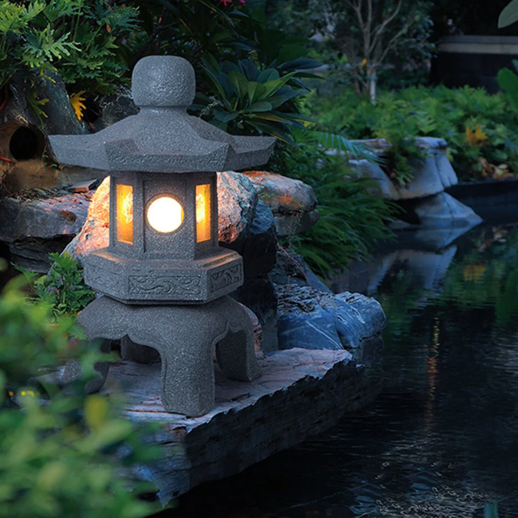 Drake Elegant Imitation Stone Resin Outdoor Light
