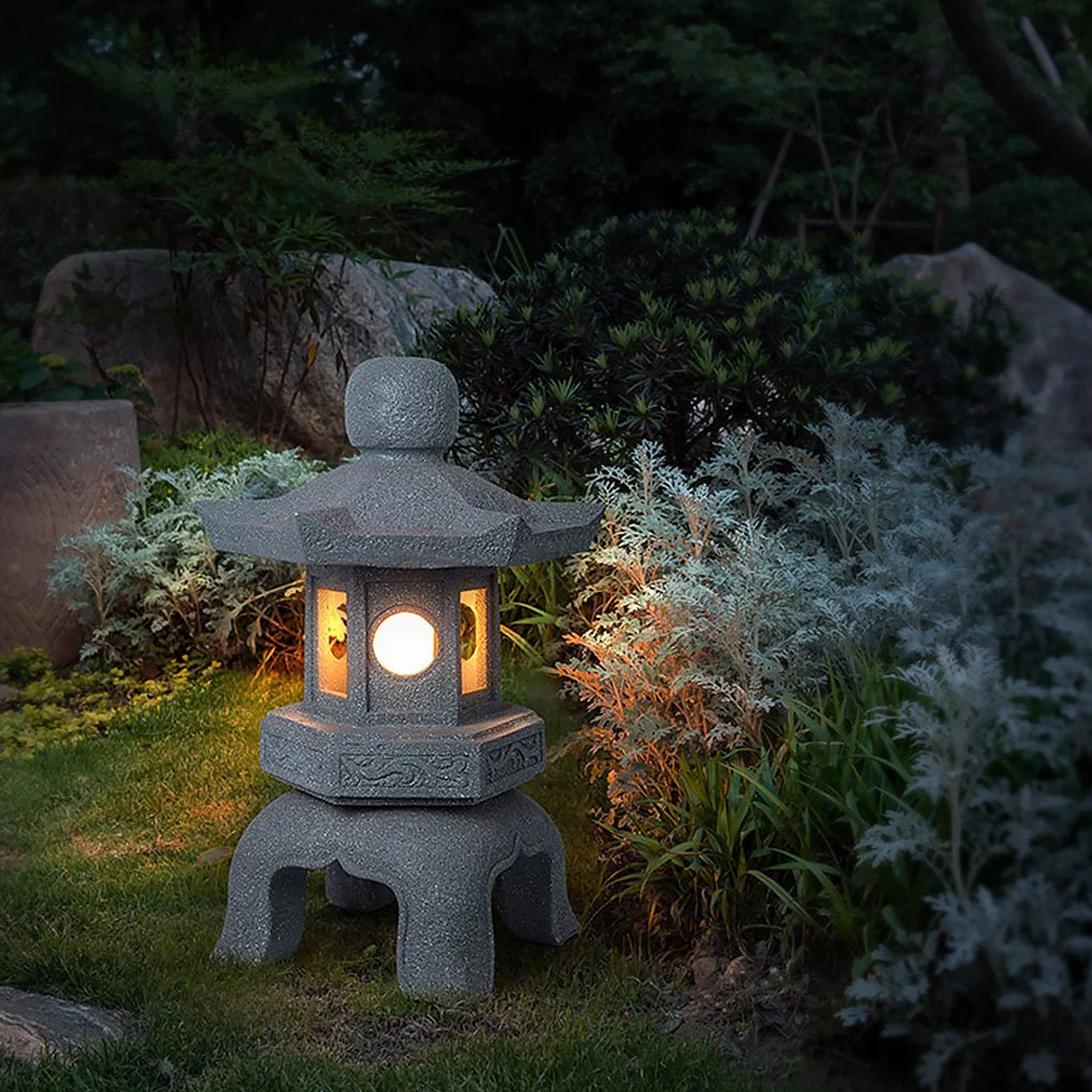 Drake Elegant Imitation Stone Resin Outdoor Light - Image 3