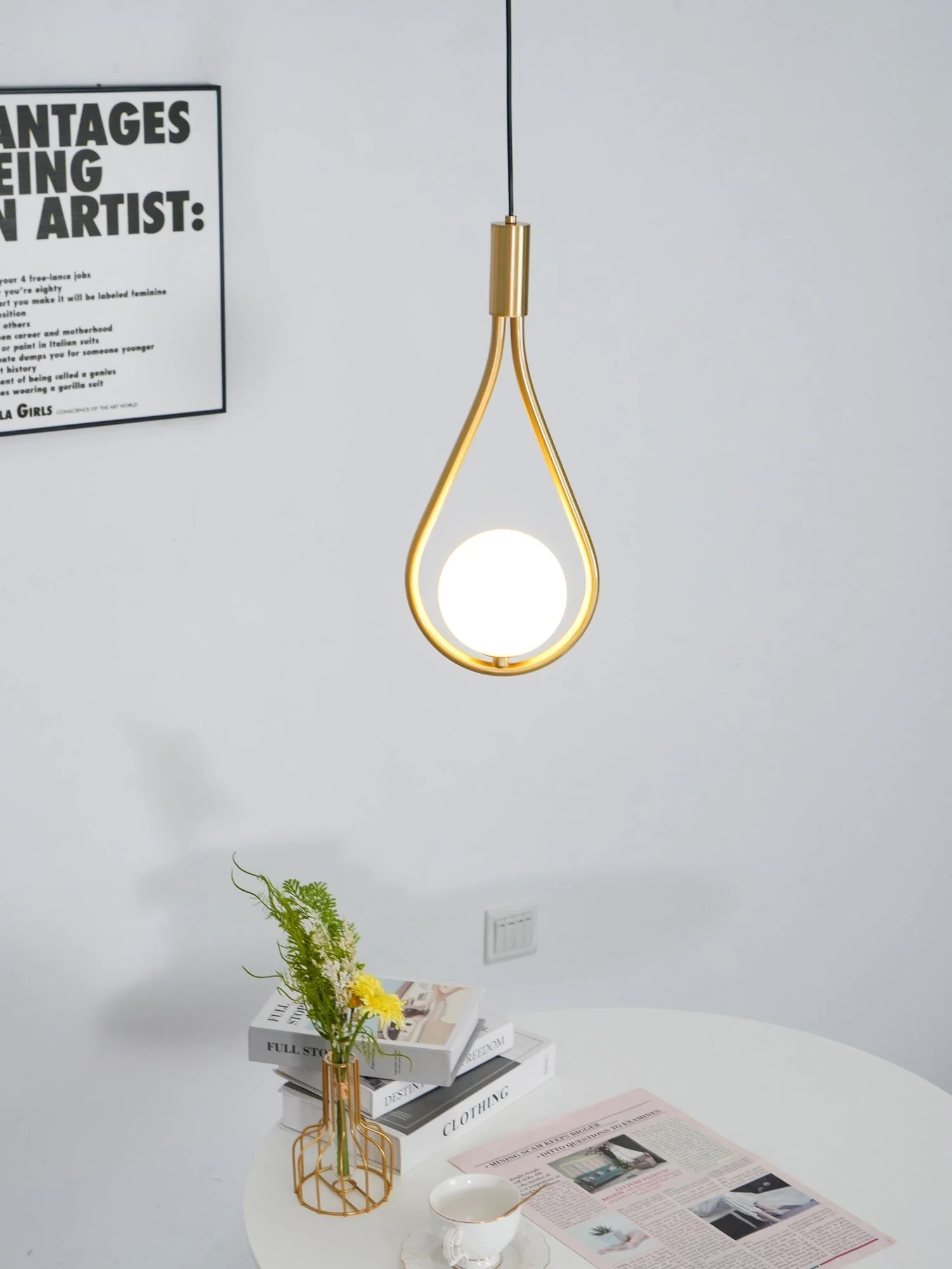 Droplet Modern Brass Pendant Light - Image 31