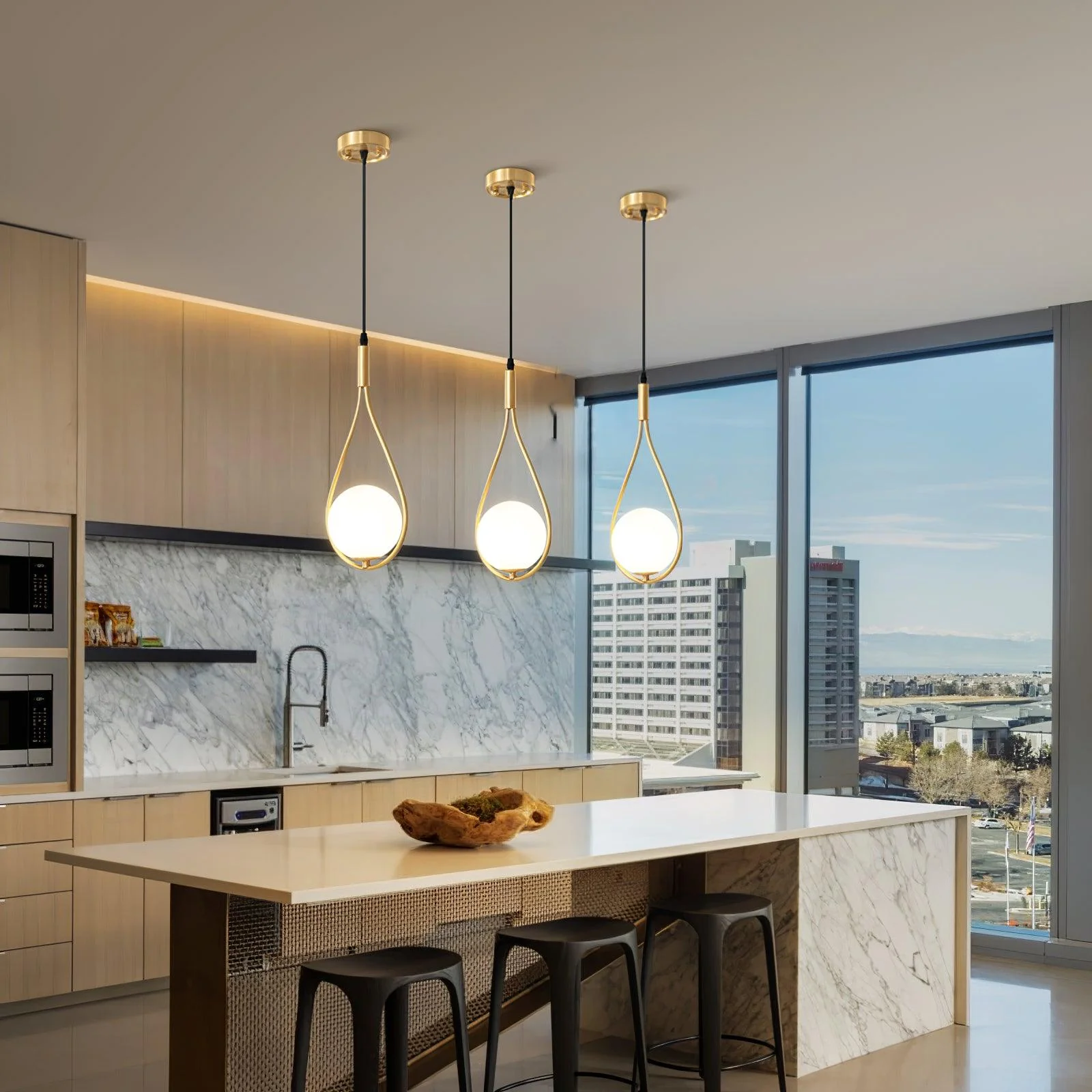Droplet Modern Brass Pendant Light - Image 39