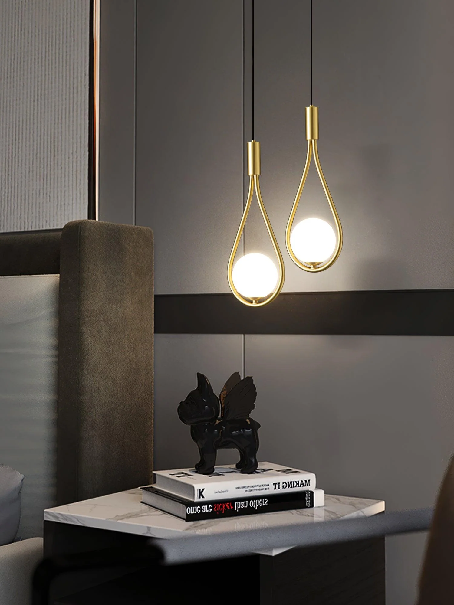Droplet Modern Brass Pendant Light - Image 44