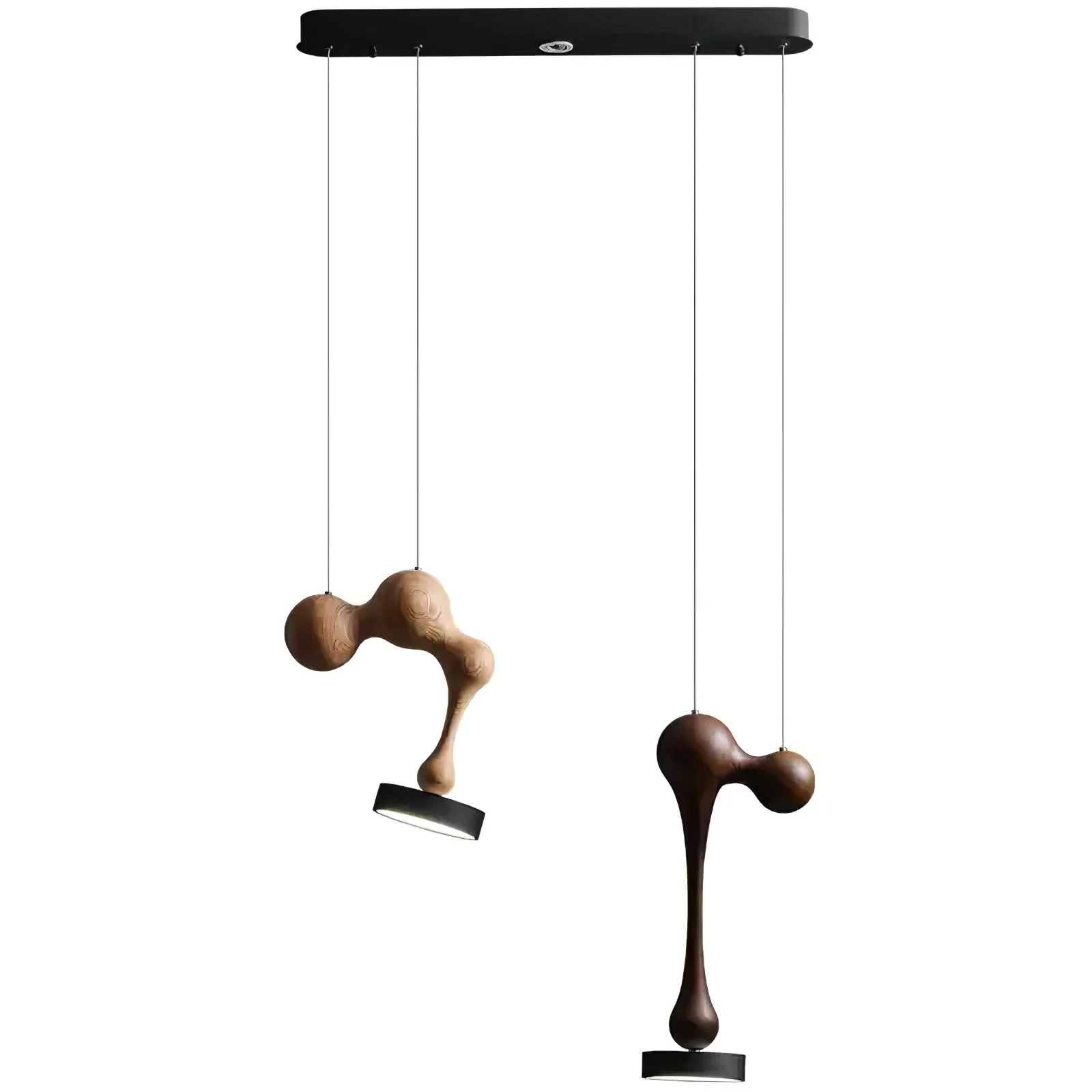 Drovia Rustic Wooden Pendant Light - Image 11