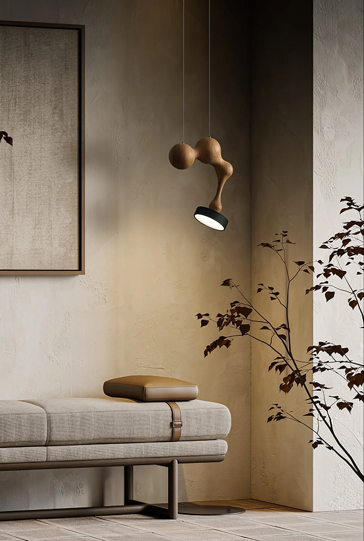 Drovia Rustic Wooden Pendant Light - Image 24
