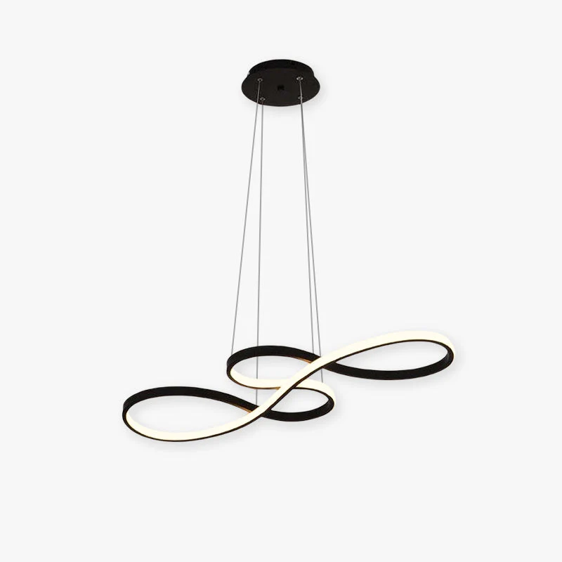Durell Musical Note Pendant Light, Black & Gold