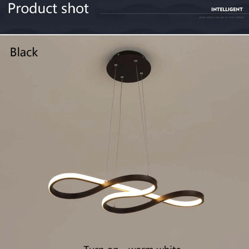 Durell Musical Note Pendant Light, Black & Gold - Image 10