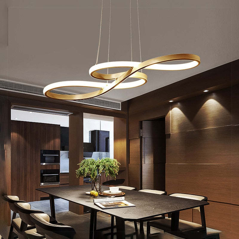 Durell Musical Note Pendant Light, Black & Gold - Image 2