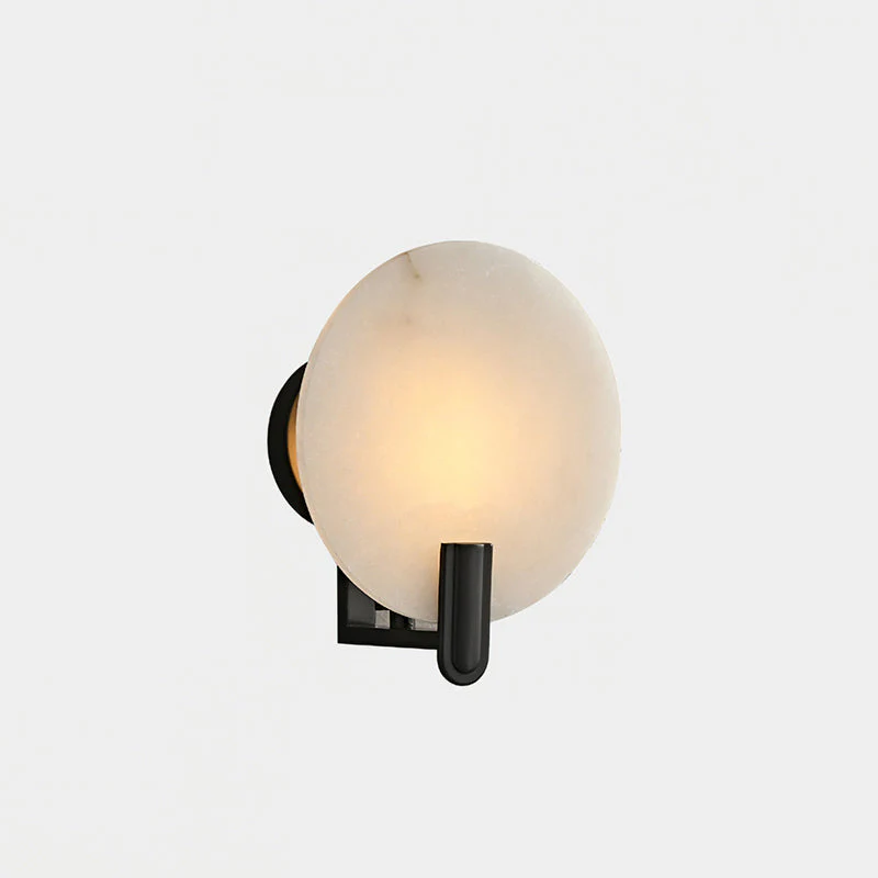 Eclipse Alabaster & Brass Wall Light - Image 14