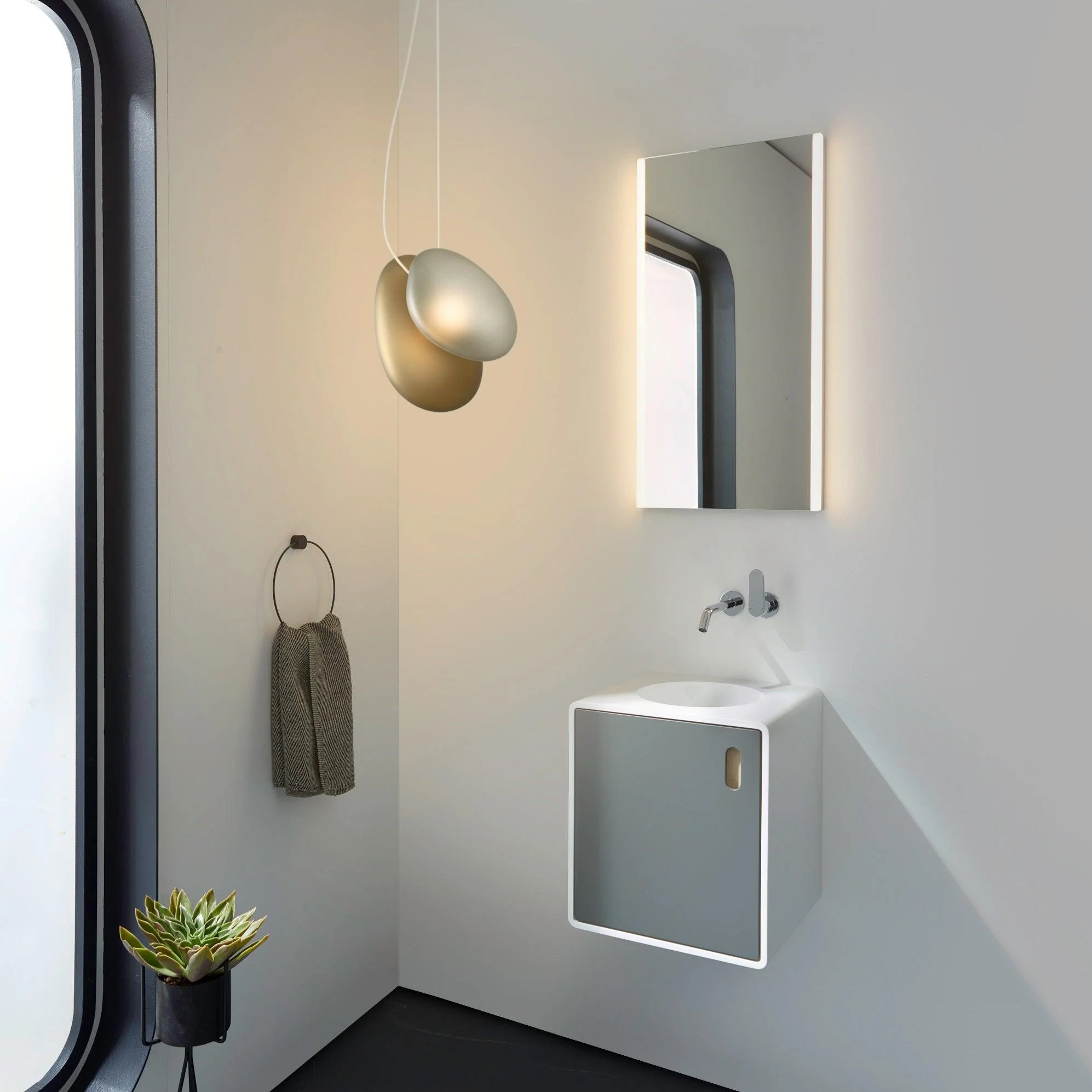 Eclipse Frosted Glass Pendant Light - Image 12