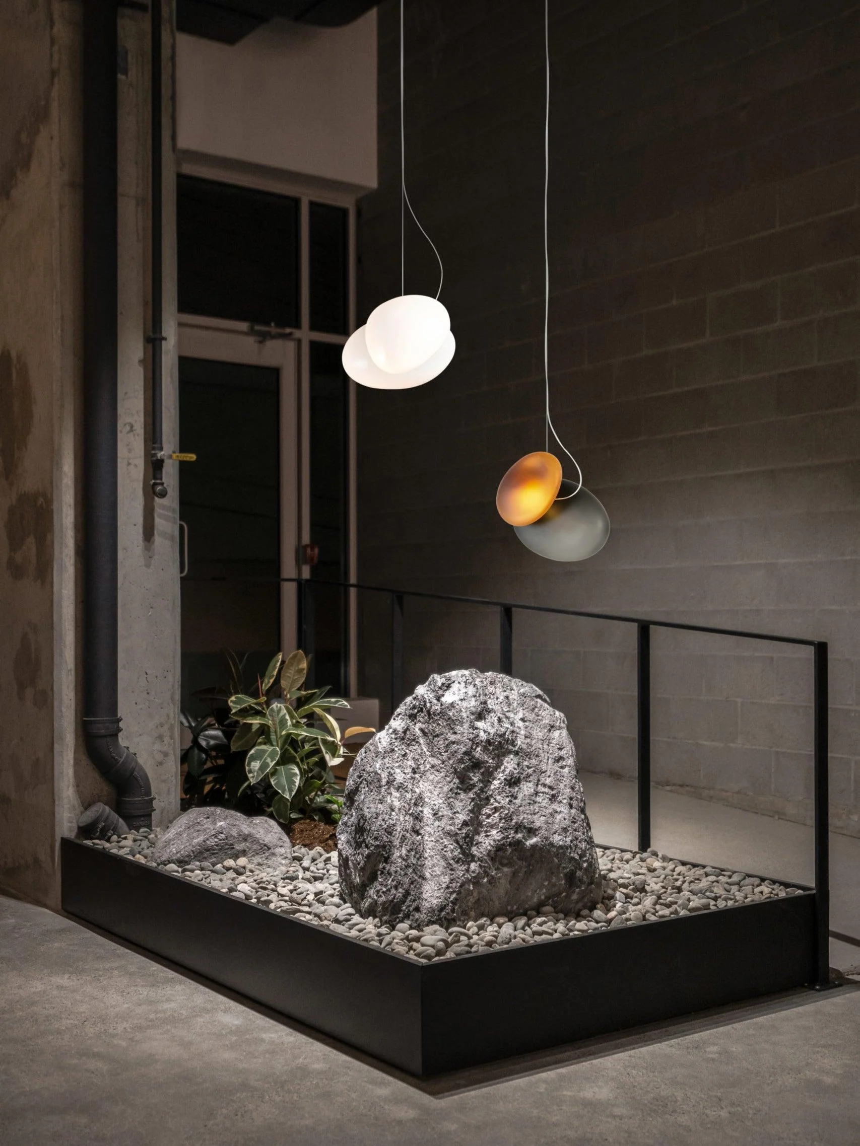 Eclipse Frosted Glass Pendant Light - Image 13