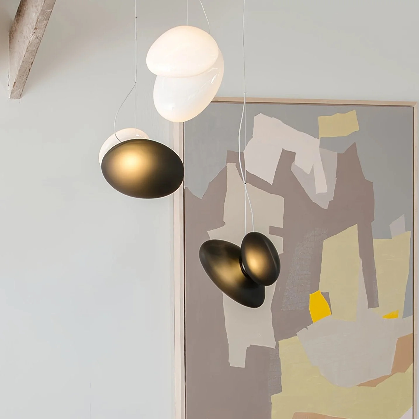 Eclipse Frosted Glass Pendant Light - Image 16