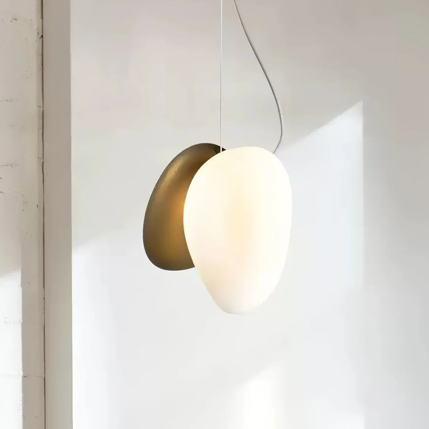 Eclipse Frosted Glass Pendant Light - Image 4