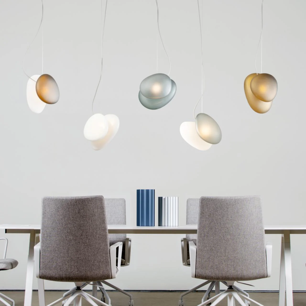 Eclipse Frosted Glass Pendant Light - Image 40